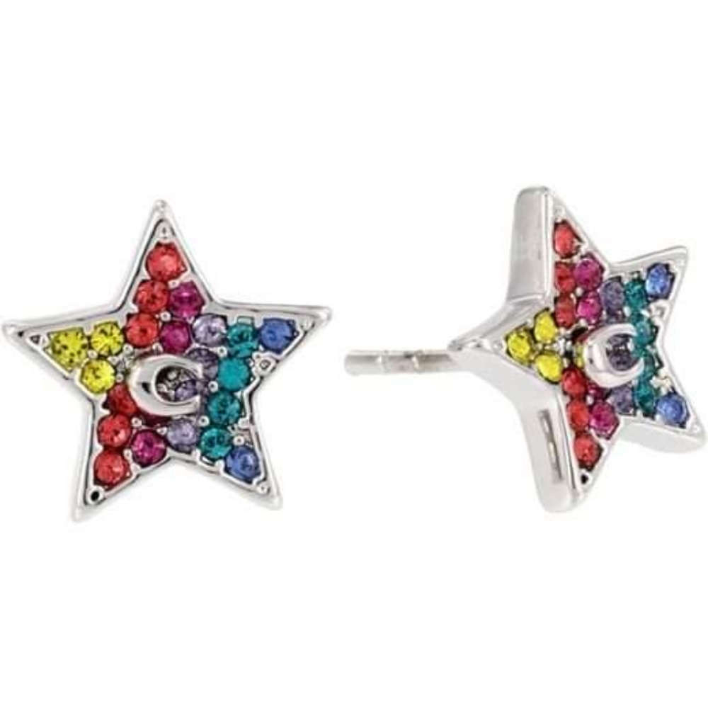 Coach Stars Swarkzoki Crystals Earrings.